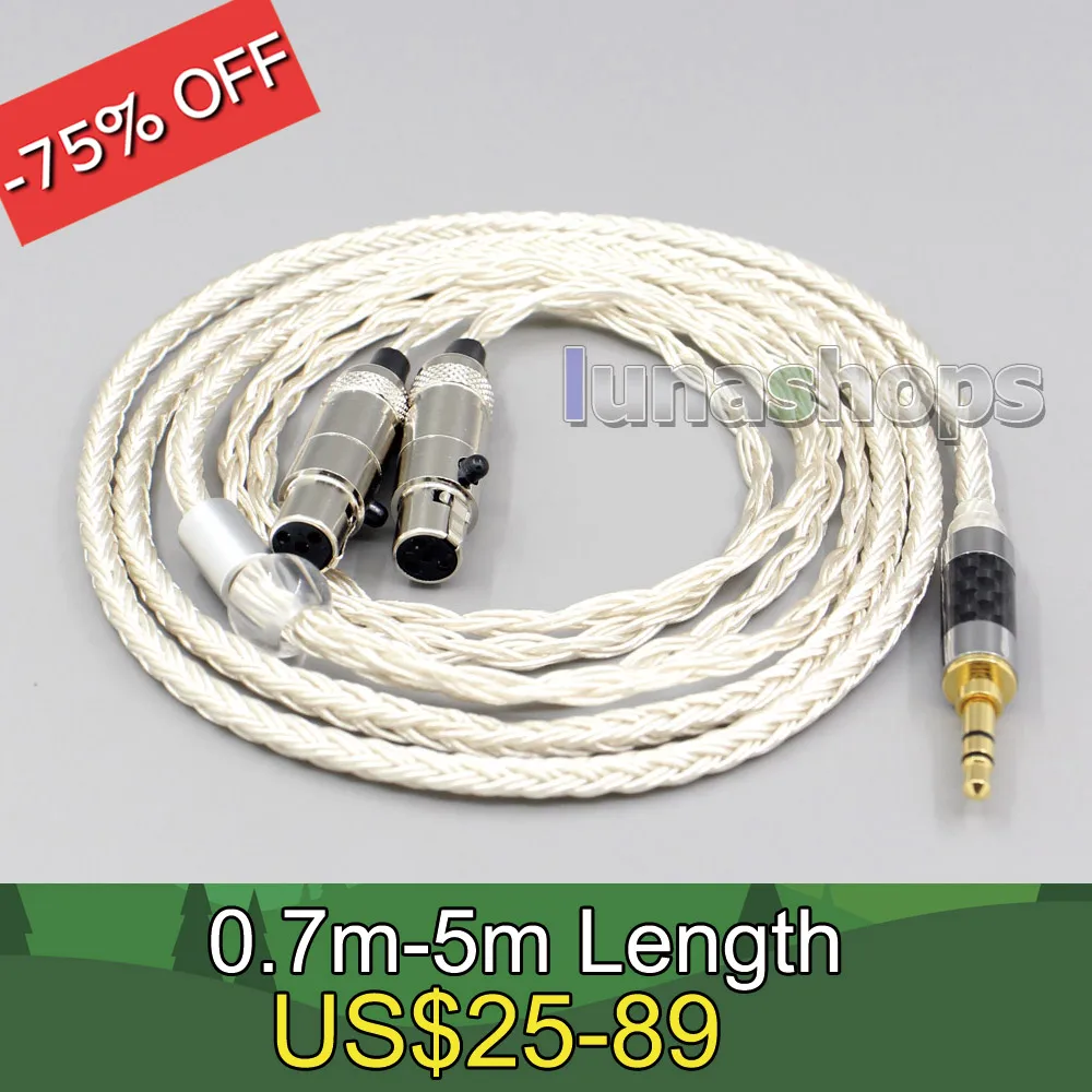 

16 Core OCC Silver Plated Headphone Earphone Cable For Audeze LCD-3 LCD-2 LCD-X LCD-XC LCD-4z LCD-MX4 LCD-GX LN007053