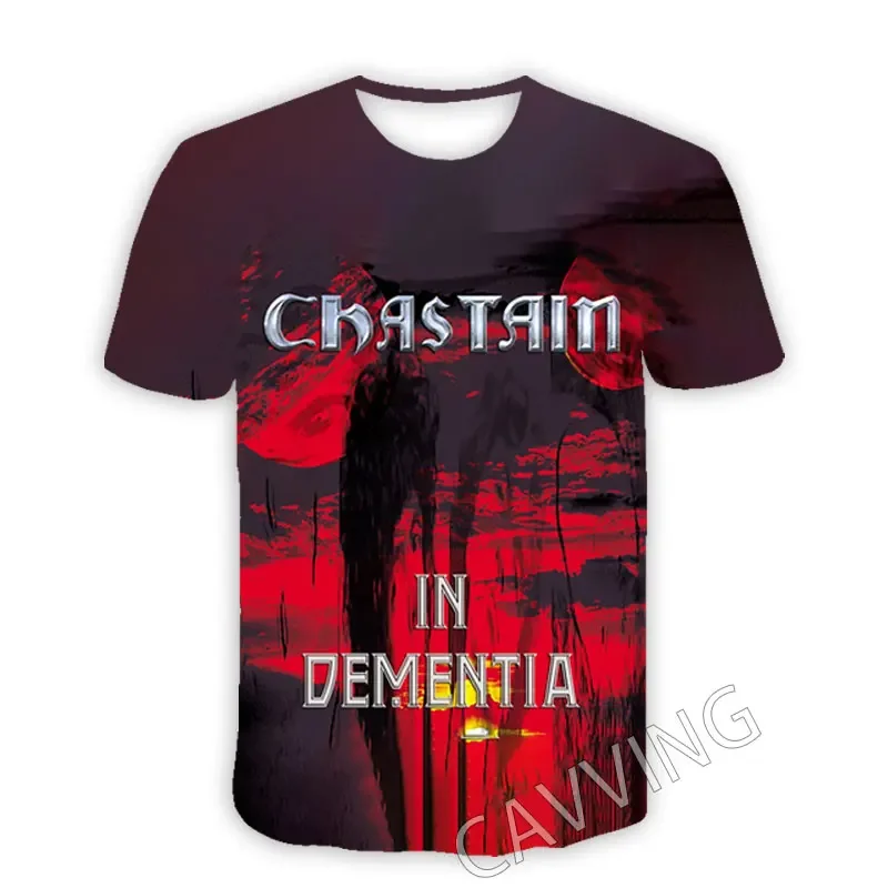 CHASTAIN Band 3D Printed  Casual T-shirts Hip Hop Tee Shirts Harajuku Styles Tops Fashion Clothing  for Women/men