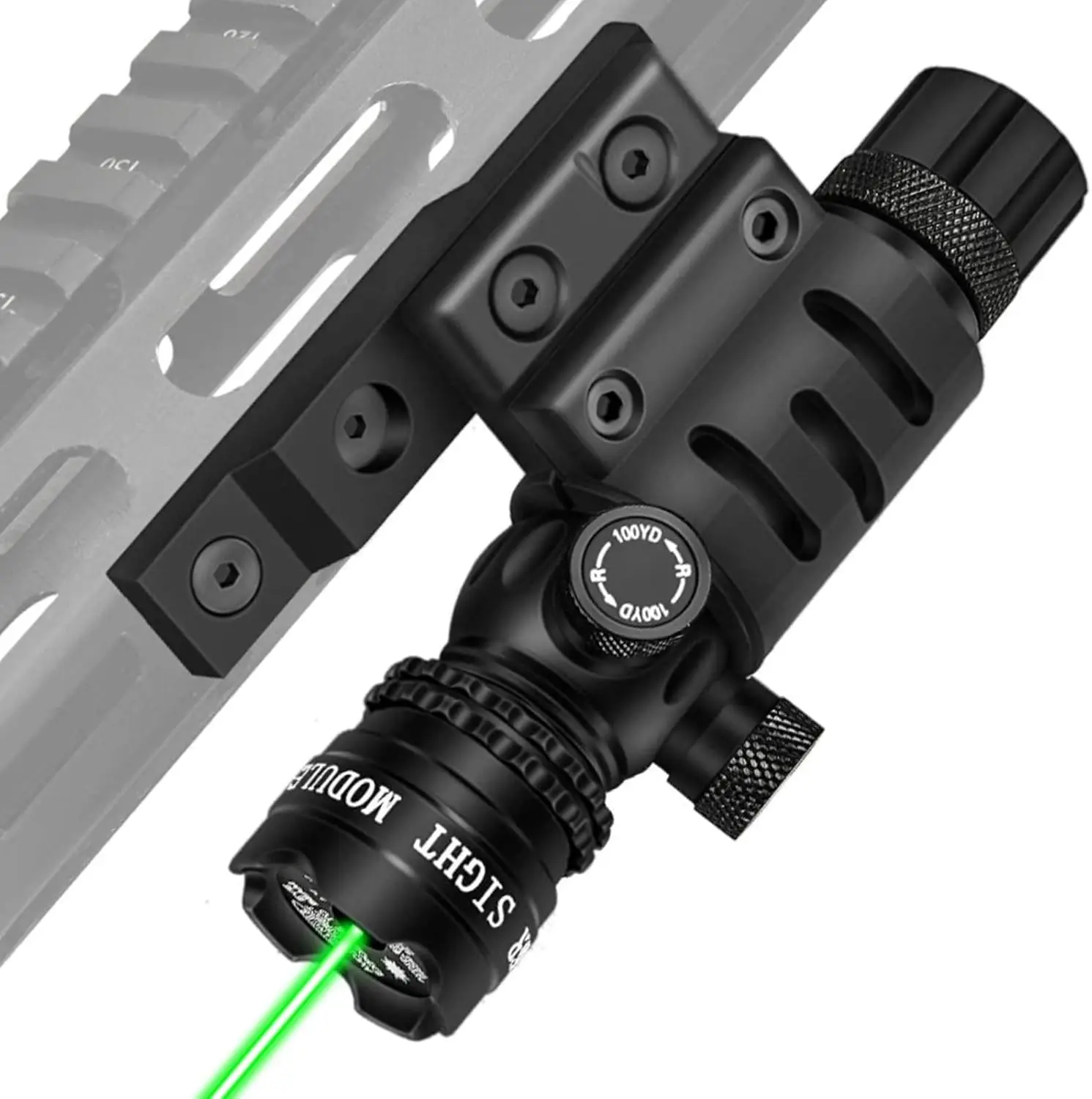 

Laser Sight for Rifle with M-lok Rail Mount Tactical Green Laser for Guns Low-Profile Laser Sight with Pressure Switch