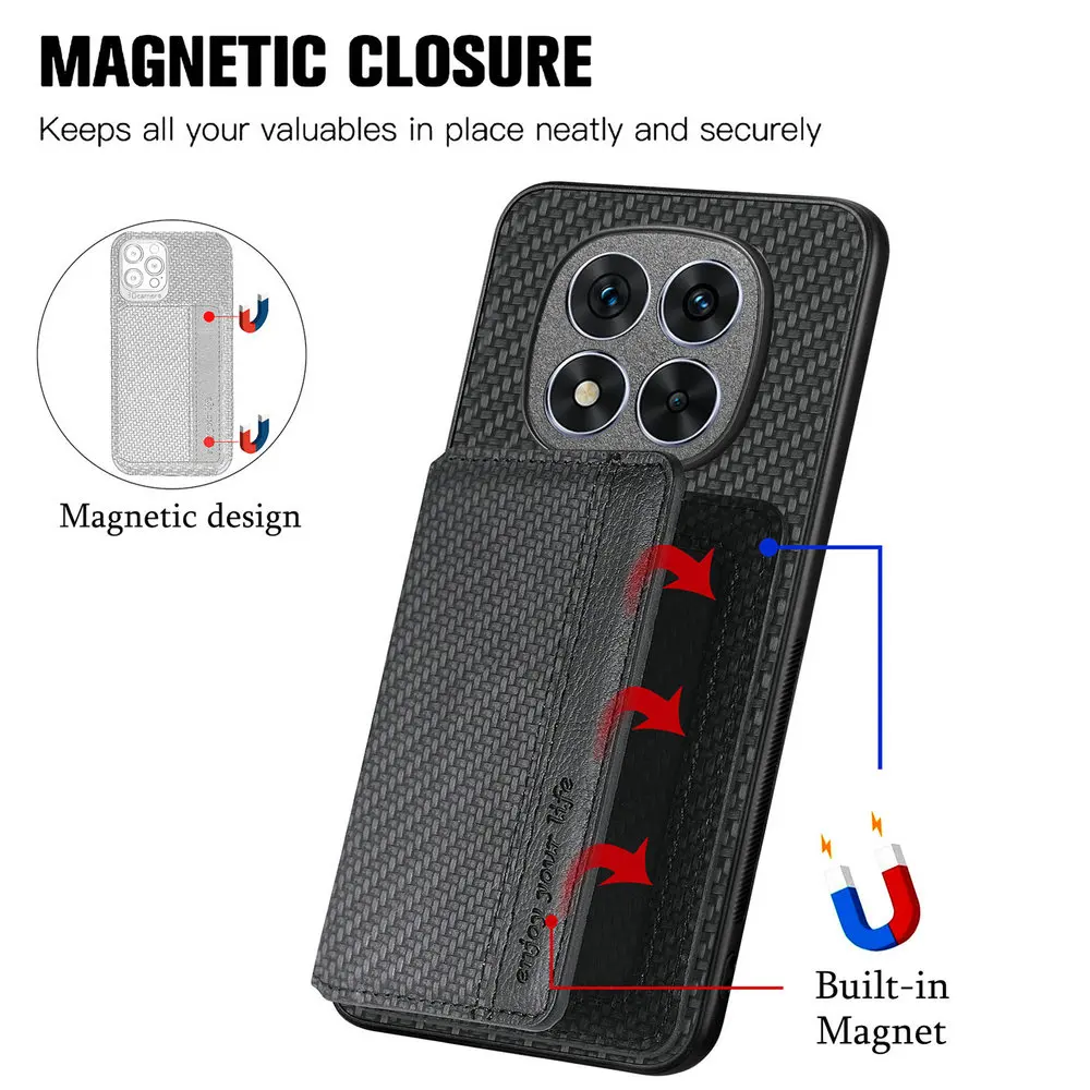 For Xiaomi 17T 15T Pro 14T 13T 14 11T 17 T 5G Back Case Leather Magnet Phone Mi 11 Lite Redmi Note 15 14 13 12 10 Pro Plus Funda