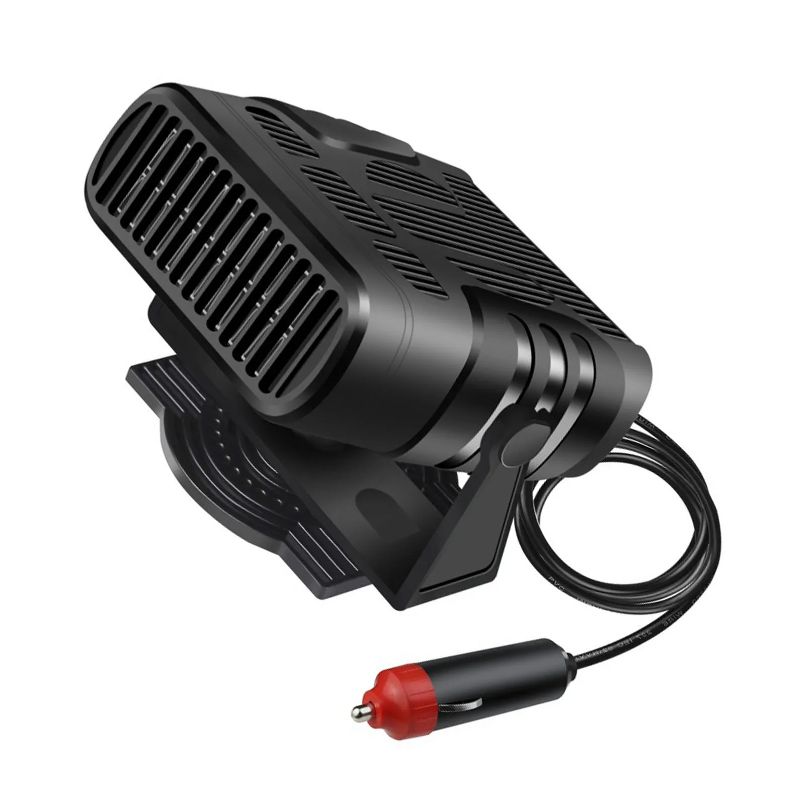 12 V/24 V กระจกรถยนต์ Defogger Defroster 2 in 1 Defogging ละลายน้ําแข็งพัดลมทําความร้อน 360 องศาหมุน Anti-FOG รถยนต์เครื่องทําความร้อน
