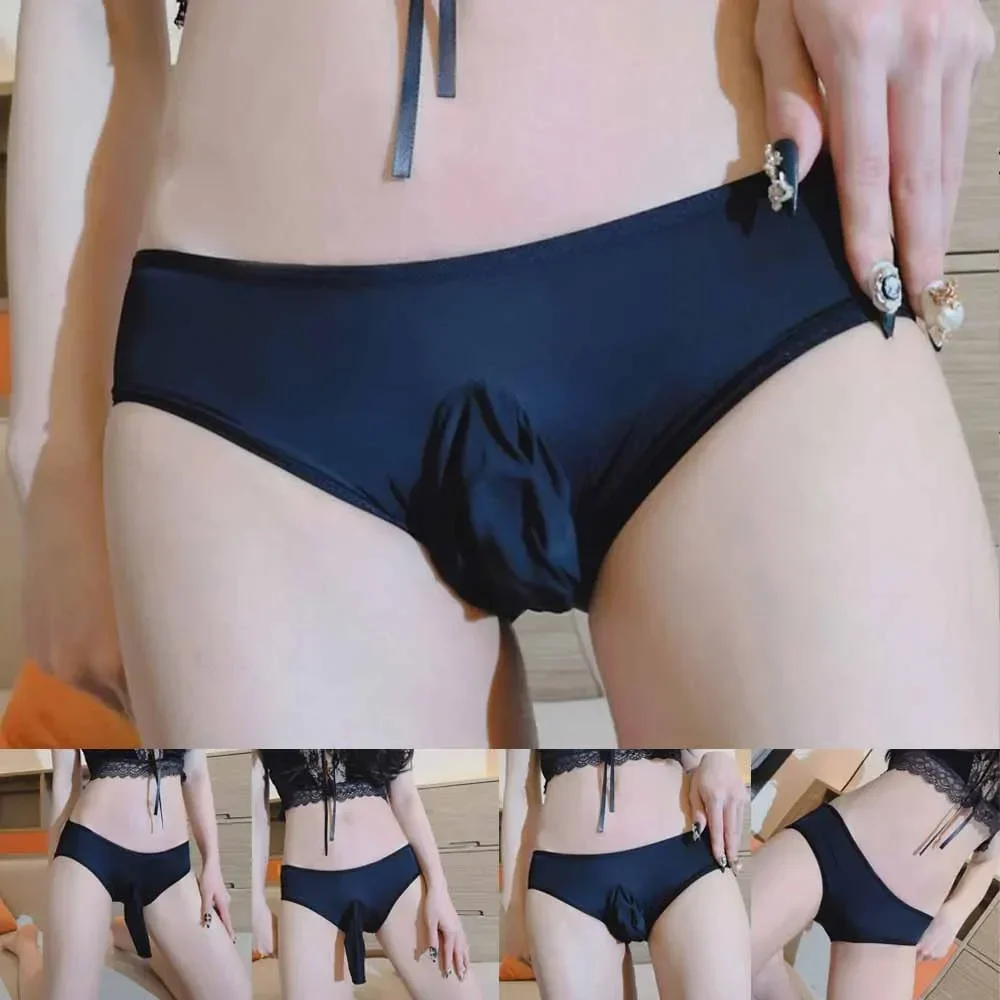 رجل سيسي الحقيبة سراويل داخلية مثير الدانتيل ملخصات الكلسون السراويل Underpant الأرداف جوفاء ثونغ تنفس Peni غمد موجز #6