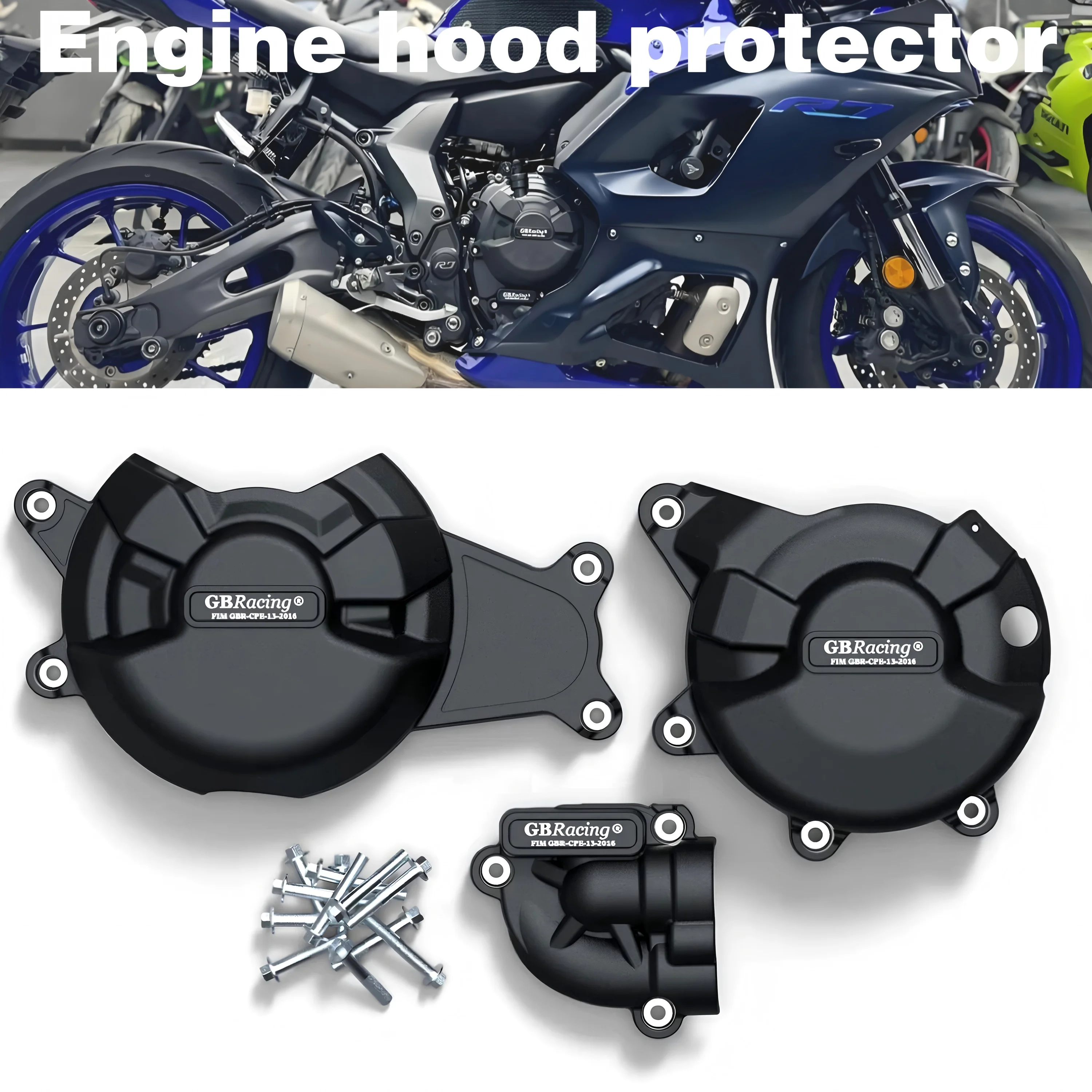 

yamaha R7 YZF-R7 2022 2023 2024 2025 motorcycle engine hood protective cover anti fall device