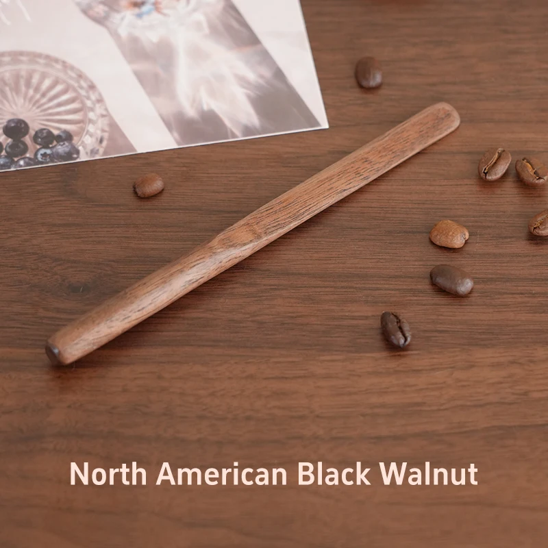 محرك القهوة من خشب الجوز الأسود، محرك المشروبات المصنوع يدويًا، أداة المقهى، ملحقات المطبخ متعددة الوظائف، محرك. #5