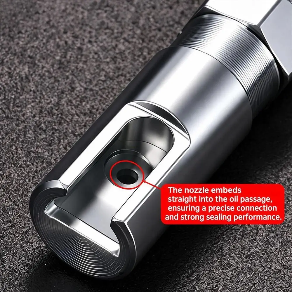 High Pressure Open-ended Right-angle Oil Injector Leak Resistant Threaded Connection Lubrication Fittings Flush Mount