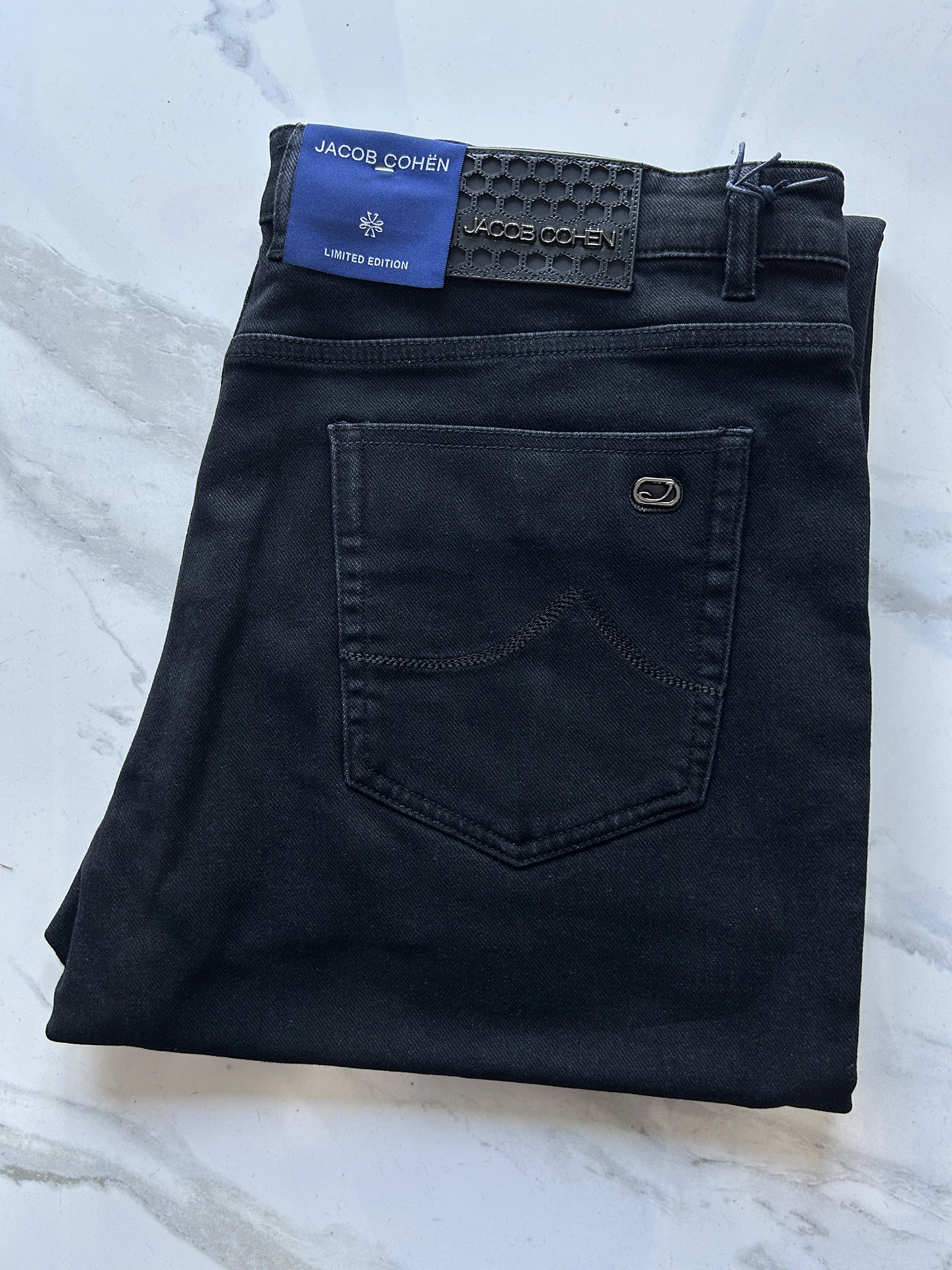 BLSK CPRT Jeans in cotone spesso da uomo 2025 Autunno Inverno nuovo ricamo business caldo di alta qualità dritto Pantaloni di grandi dimensioni 30-40