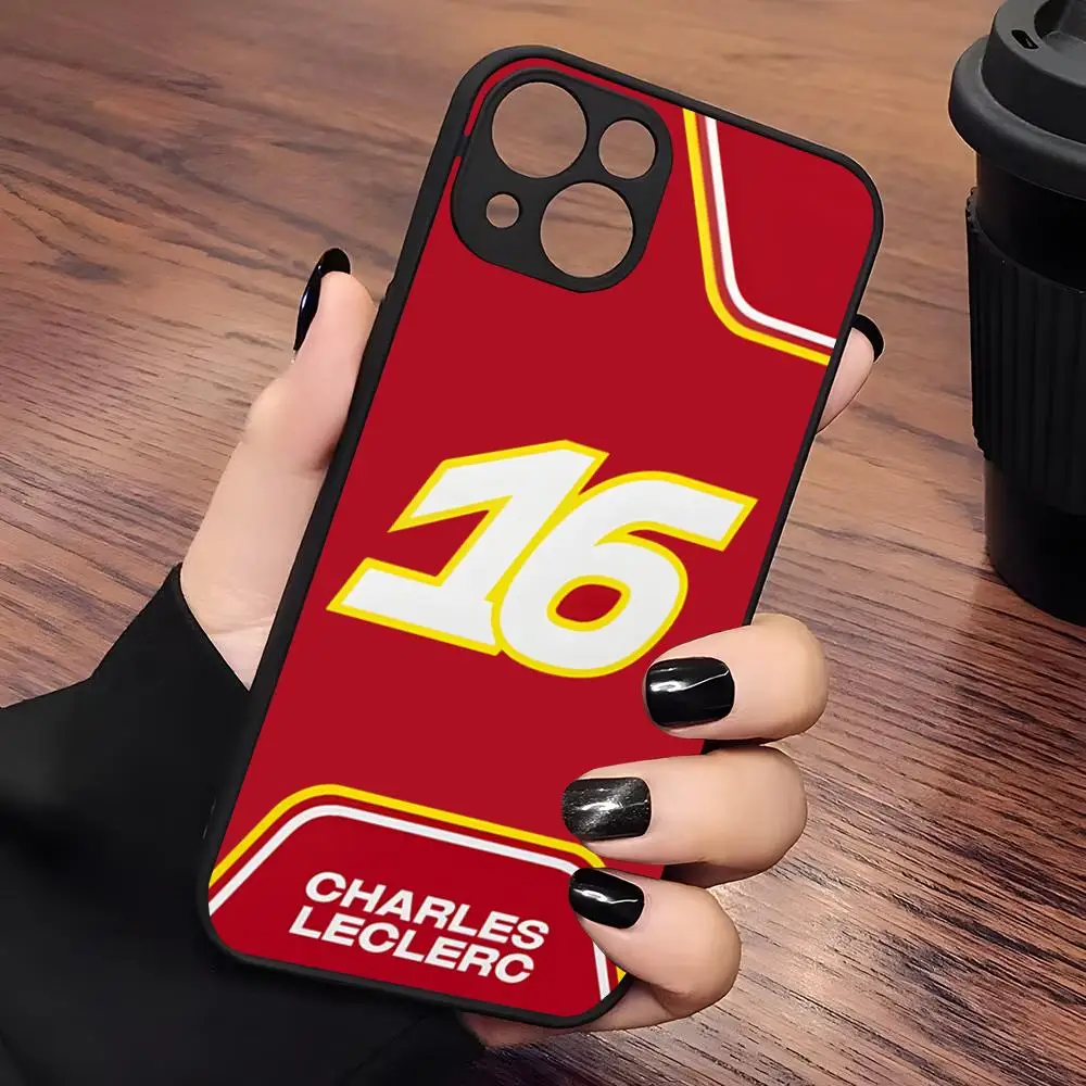 حافظة هاتف Charles Leclerc 16 شفافة غير لامعة لهاتف آيفون 16 15 ماكس 14 13 Mini 12 Pro 7 8 11 XR Xs X Plus غطاء خلفي