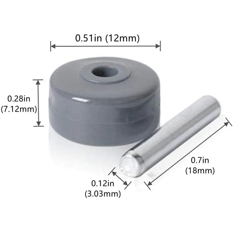 Rodas de substituição para aspirador de pó BAAN para modelos de rotador Shark Navigator NV341, NV350, NV351, NV352, NV355, Nv356e, NV500 Durab
