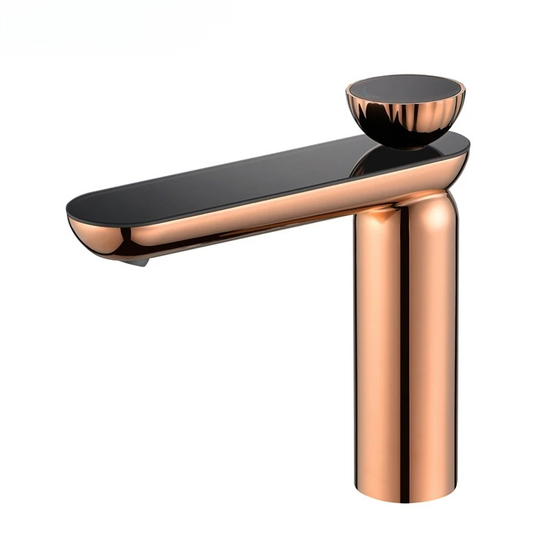 Hot Cold Basin Faucet with Temperature Display for Bathroom Sink Kitchen Hotel Home Use