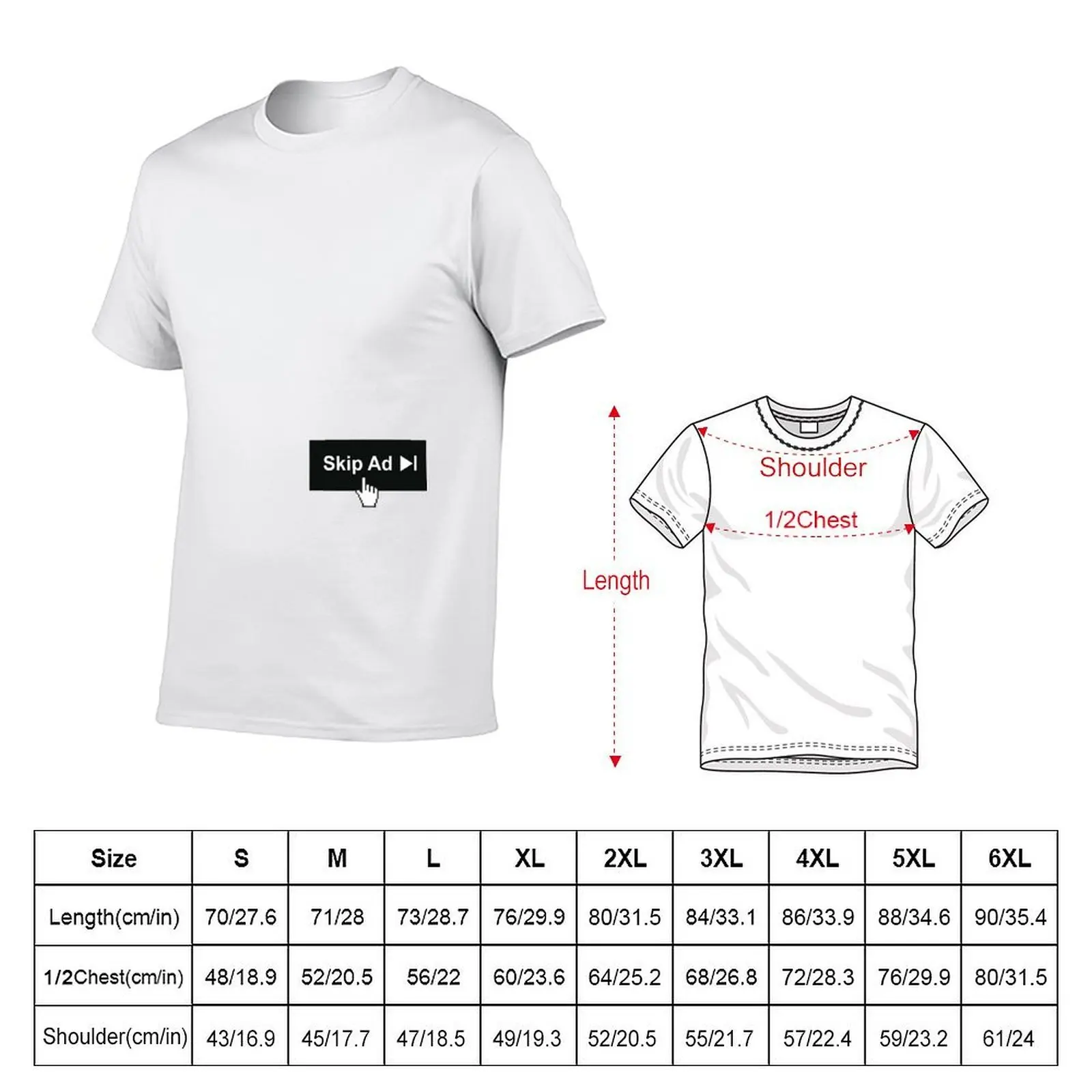 skip ad T-Shirt Funny t-shirt blue archive shirts graphic tee men
