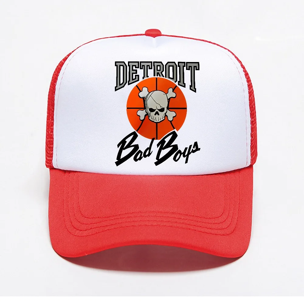 Detroit Bad Boys Retro Fan baseball cap Summer Fashion Casual Style breathable sun hat unisex adjustable mesh trucker hat