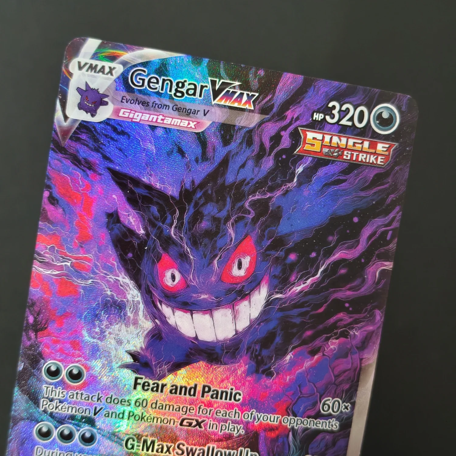 12 Stück Gengar V VMAX Mega EX DIY Holographische Folien-Textur-Karten, Perfekter Zustand Premium Anime-Sammelkarten – Detail 9