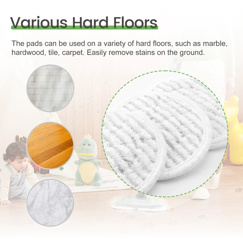 12 Pack S7000 Steam Mop Pads For Shark S7000AMZ S7001 S7001TGT S7000 Series Steam & Scrub Steam Scrubbing Mop