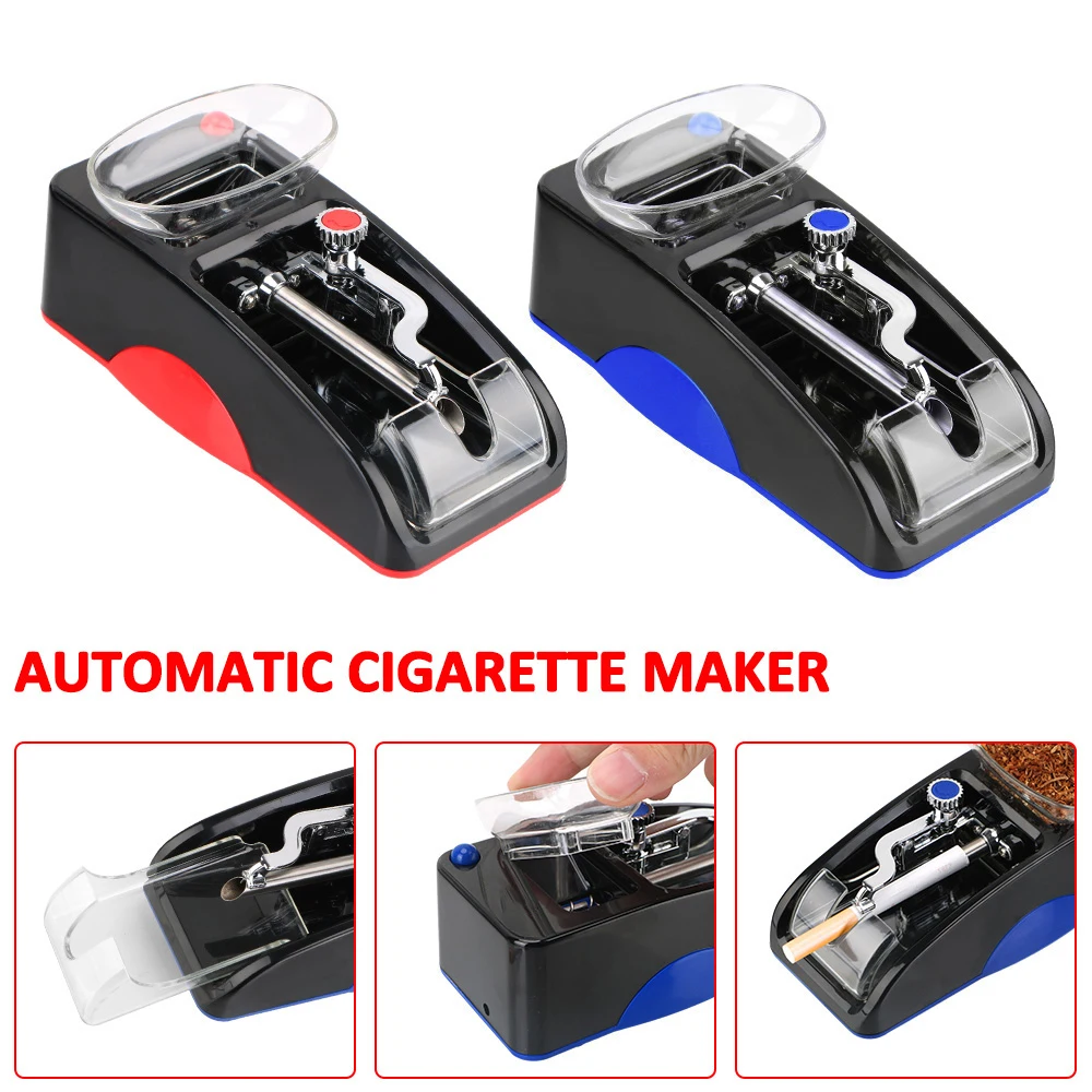 DIY Electric Automatic Cigarette Rolling Machine Injector Maker Tobacco Roller Smoking Tool EU US Plug