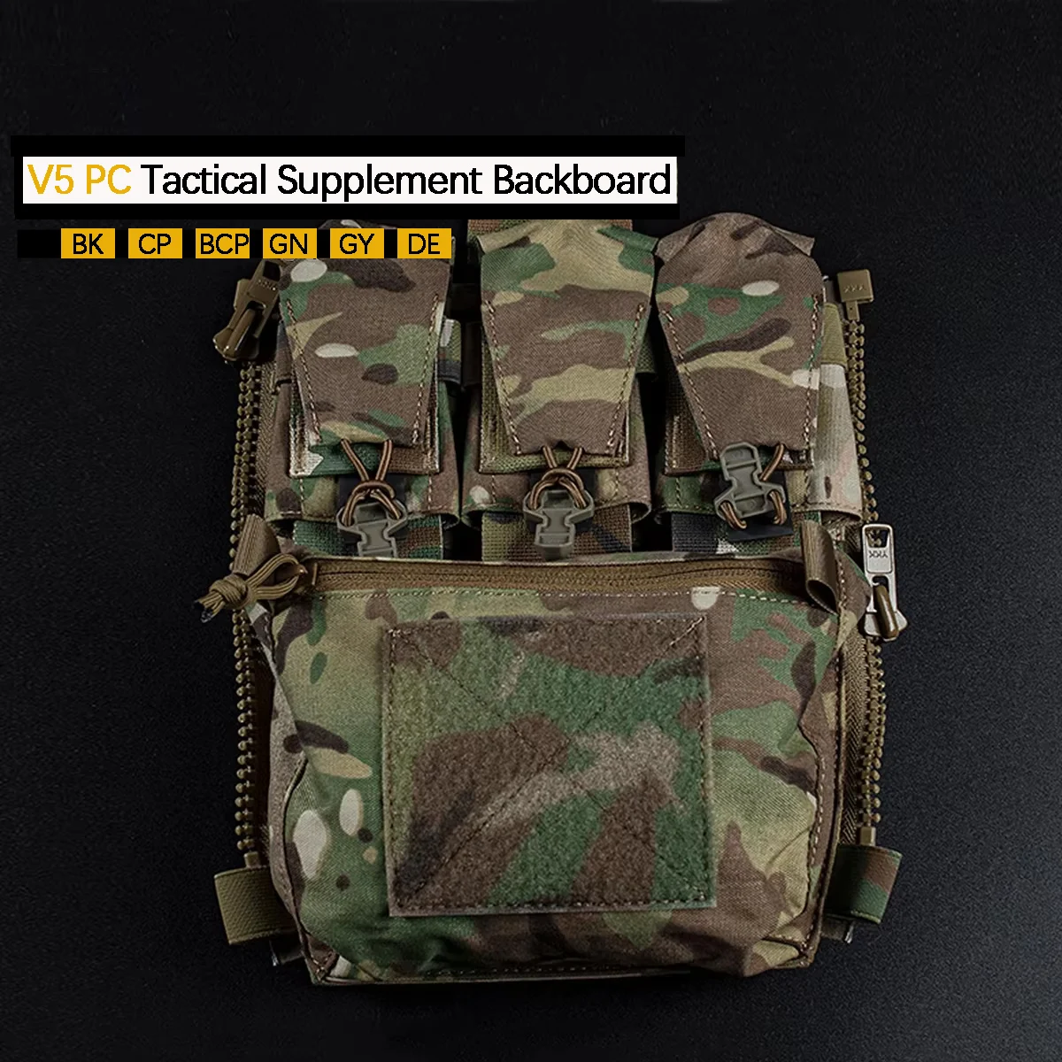 

Tactical Vest Plate Carrier Accessories Back Panel Assault Adapt Range Banger Pouch Airsoft FCPC V5 Hunting Zip On GP Pocket