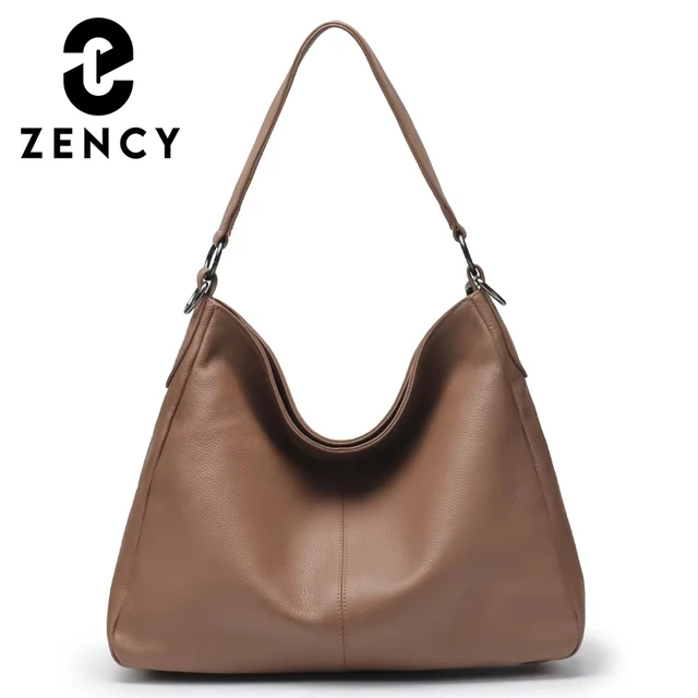 Zency Zimowa Prosta Torebka Damska Duża Pojemność Antykradzieżowa Torba typu Hobo na Ramię Modna Elegancka Damska Torba Crossbody