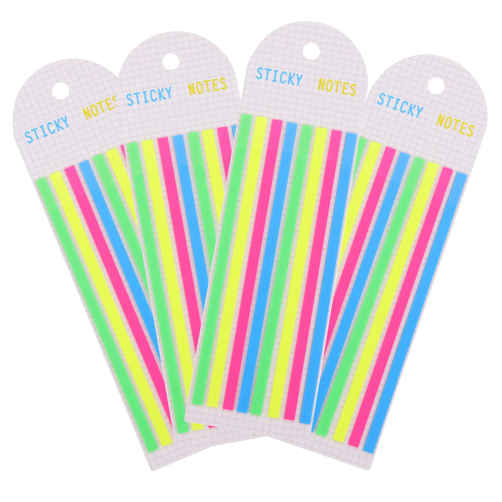 

4 Books Long Transparent Highlight Strips Portable Reading Tabs for Books Note Tabs for Focus Study Office Products