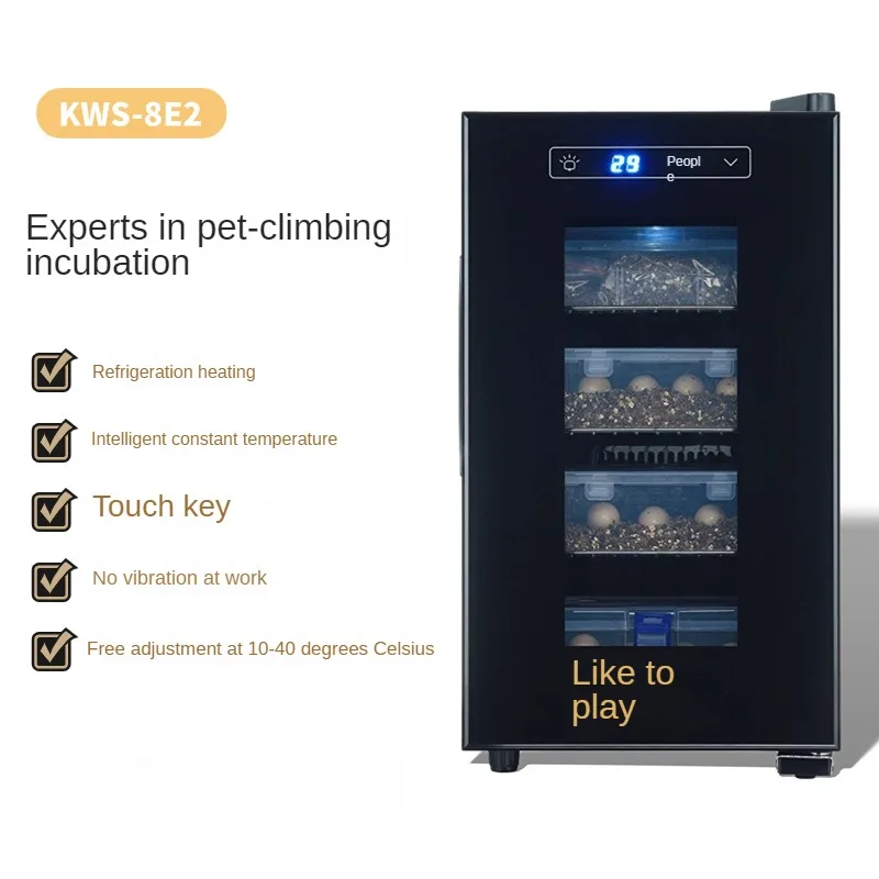 Reptile Pet Incubator Turtle Incubator Lizard Parrot Snake Egg Hatching Intelligent Heating Cooling Home Use