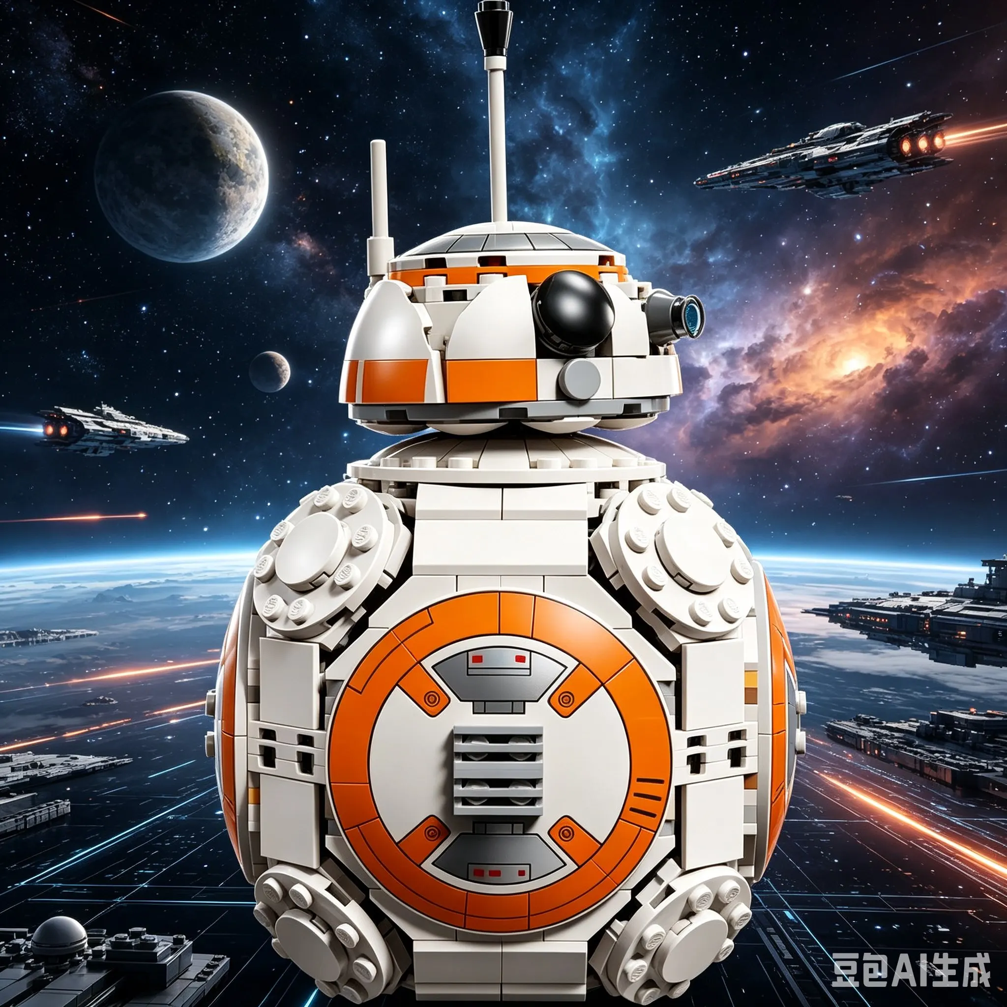 スターウォーズ-bb-8-球形アストロメックドロイドビルディングブロックセットクリエイティブ-diy-ブリックフィギュアデスクトップ装飾子供教育パズル