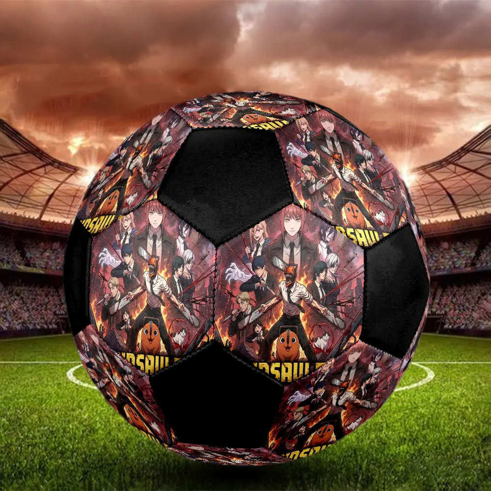 1PC Chainsaw Man Soccer Ball Football Size 5 Game Ball Colorful Outdoor Sports Gift -HE33