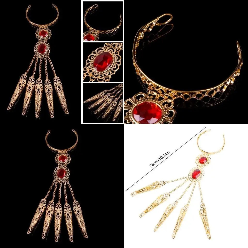 R1WE 1PC หญิงสาวหญิงเต้นเต้นนิ้วเต้นรำนิ้วไทยนิ้วไทยนิ้วทองเครื่องประดับทองคำขาว