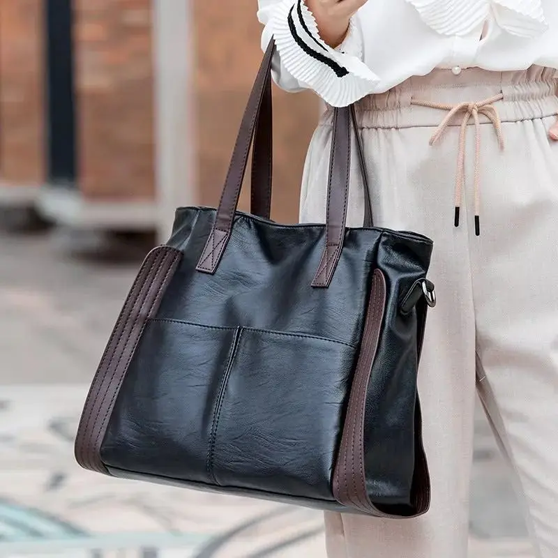 Large capacity waterproof soft leather bag 2022 The new woman Multifunctional Travel Shoulder Bags cross-body bag handbag