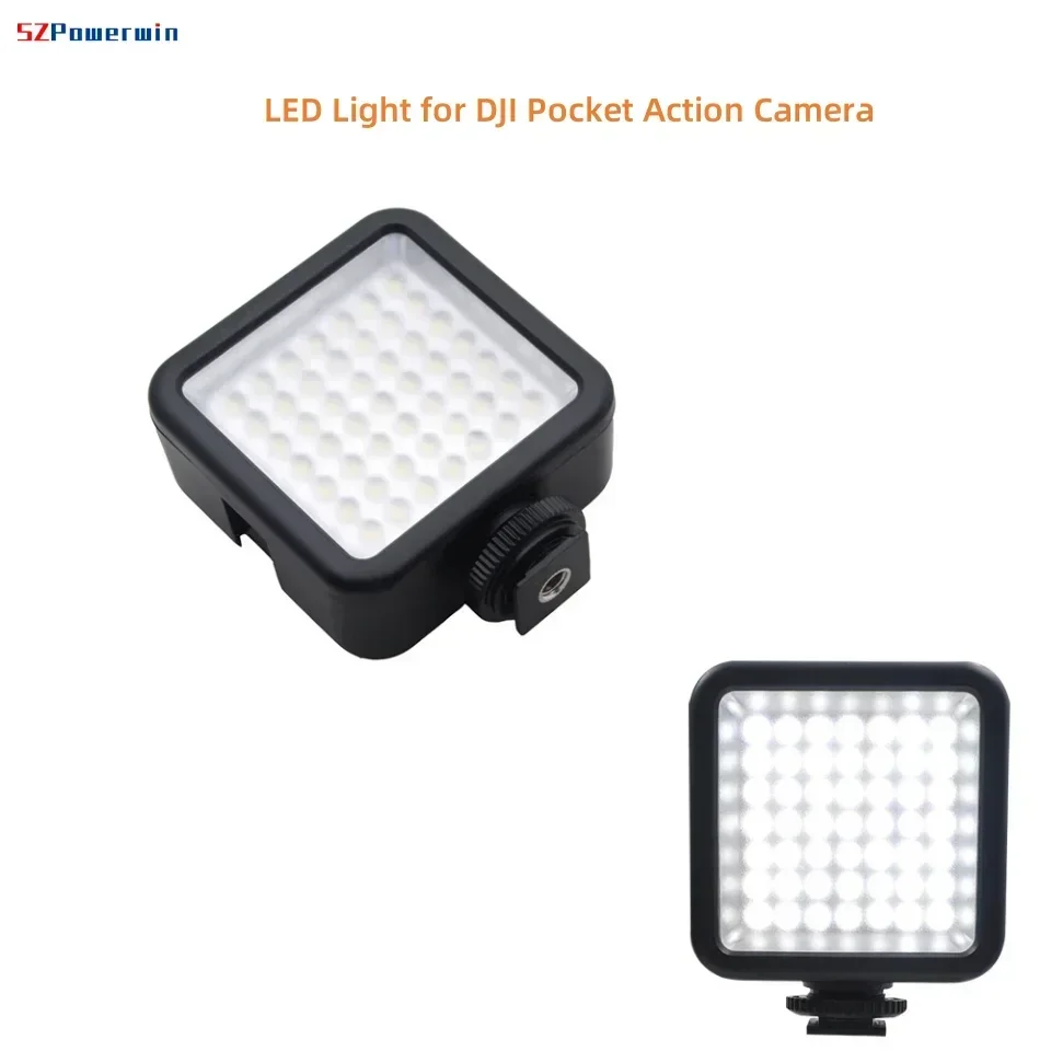 Powerwin LED Light For DJI Pocket 3/Action 5 Fill Lights for DJI Osmo Pocket 2/1 Osmo Action 4/3/2/1 Action Camera Accessories