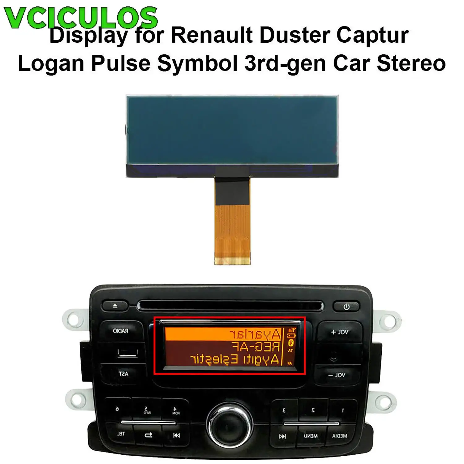 

1 шт., автомобильный радиоприемник, стерео ЖК-дисплей, приборные панели AGC-0060RF-A для Renault Duster Captur Logan Pulse Symbol, 3-го поколения, детали салона автомобиля