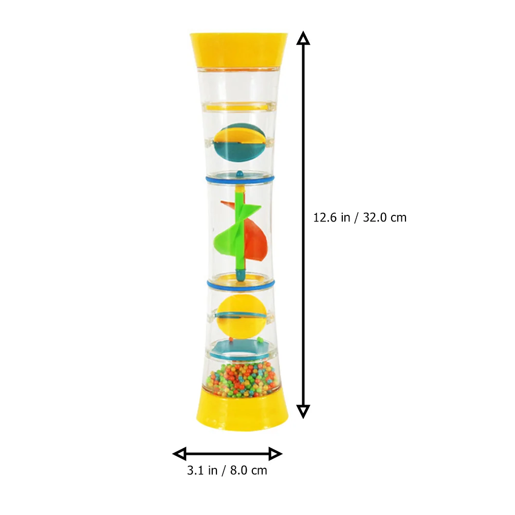 1 szt. Kalejdoskop z dźwiękiem deszczu, edukacyjna zabawka, kreatywny dzwonek ręczny, obrotowy, rozwijający zmysły i zdolności poznawcze.