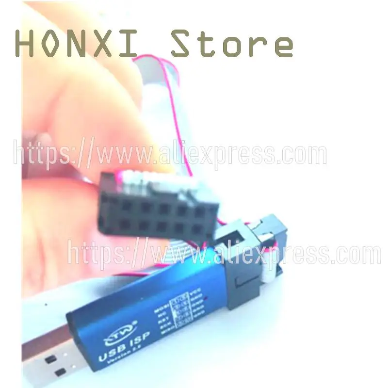 1PCS 51 AVR microcontroller to download free driving belt casing line USB ISP USBisp programmer burn