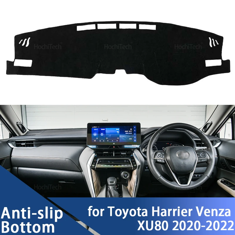 Innen Zubehör Auto Dashboard Abdeckung Dash Matte Bord Pad Teppich Dashmat Anti-Uv Matten Für Toyota Harrier Venza XU80 2020-2022