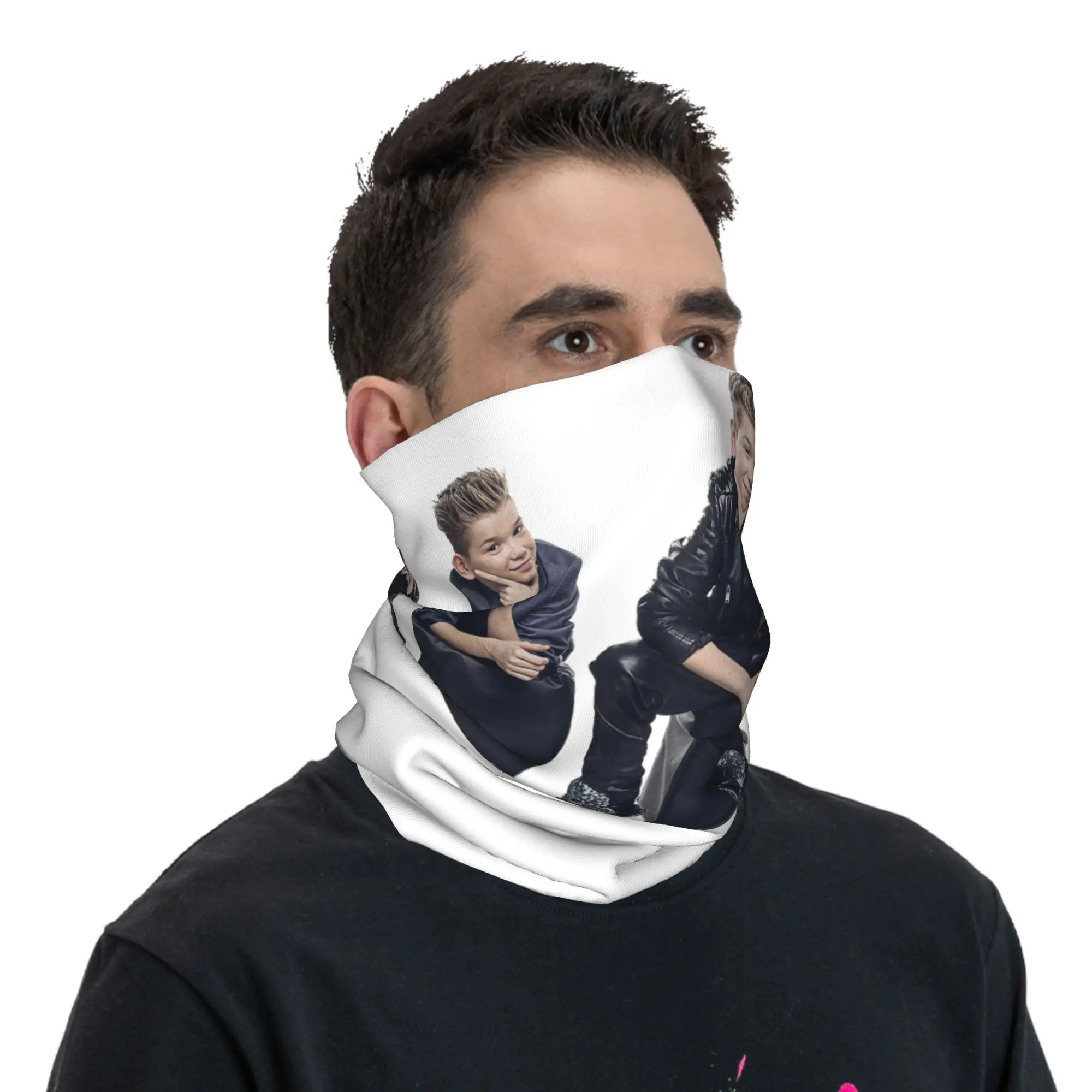 Marcus e Martinus Suécia Noruega Eurovision Bandana Capa de Pescoço Impresso Lenço Facial Headwear Esportes ao Ar Livre Para Homens Mulheres Adultos
