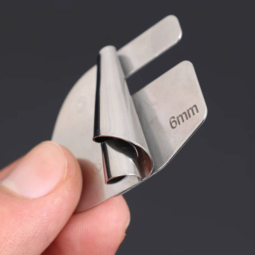 1/4pcs Sewing Machine Presser Foot 3mm-6mm Universal Stainless Steel Sewing Rolled Hemmer Puller DIY Craft Easy Disassemble Tool