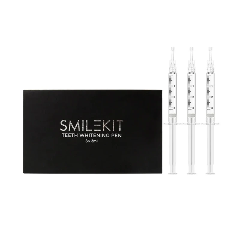 

3ml Pro Teeth Whitening Gels Dental Tooth Bleaching 44% Peroxide Carbamide Gel Syringe With Boutique Gift Box Oral Care Cleaner