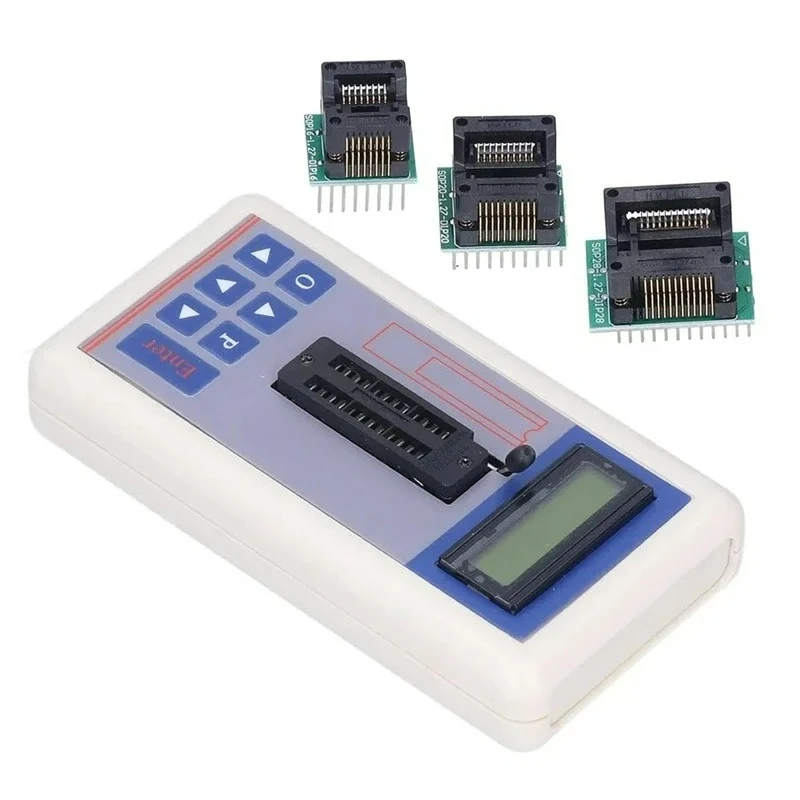 Integrated Circuit Tester, IC Transistor Capacitor Tester, Diode Checker Detector, with 5V 3.3V AUTO Mode,A