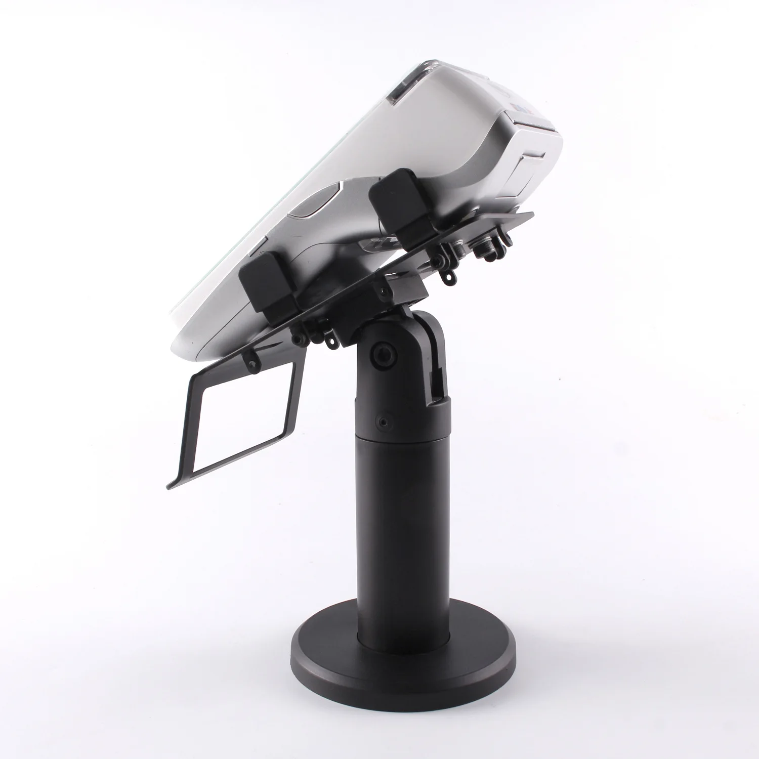 Adjustable POS Terminal Stand with 180° 360° Rotation, Variable Clamp Tension, Stable Touchscreen Display Support for Checkout
