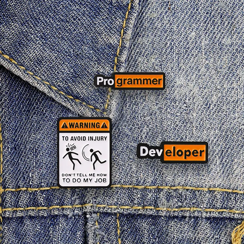Java-Programmierer-Humor-Emaille-Anstecker, Slogan-Pin, Brosche, Metall-Accessoires für Kleidung, Taschen, Geschenke, Schmuck – Detail 3