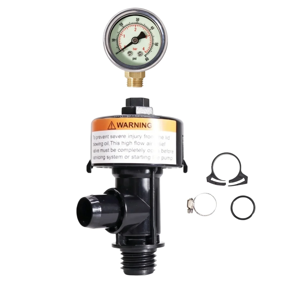 /98209800 /Manual /Safety Valve Plastic Metal High Flow Rate Replacement Part Compatible With 188592 147411 For Swimming Pool Fi