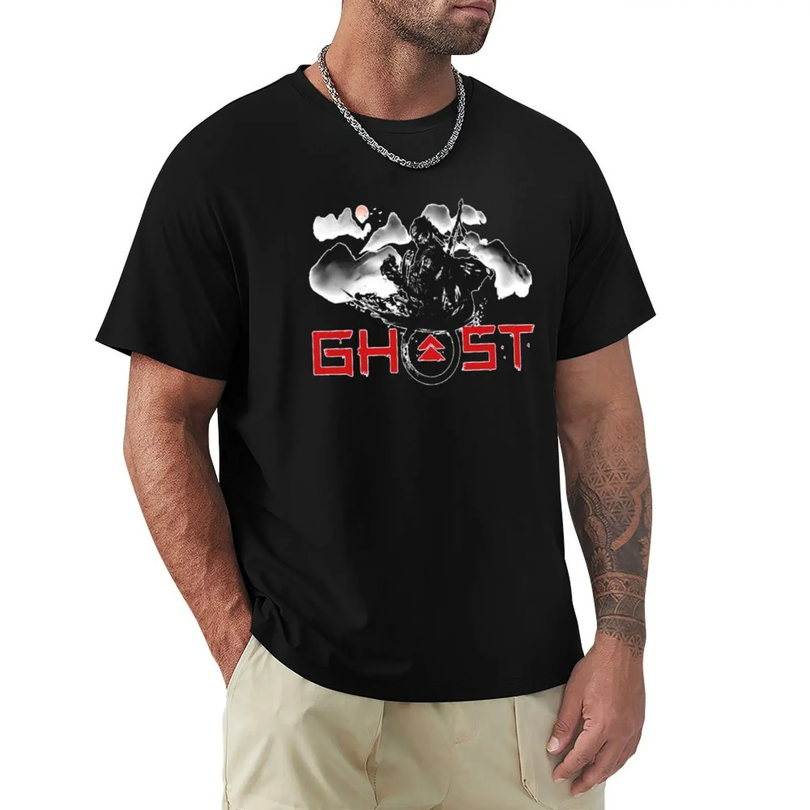 

vintage retro great model ghost T-Shirt man clothes street wear mens graphic t-shirts