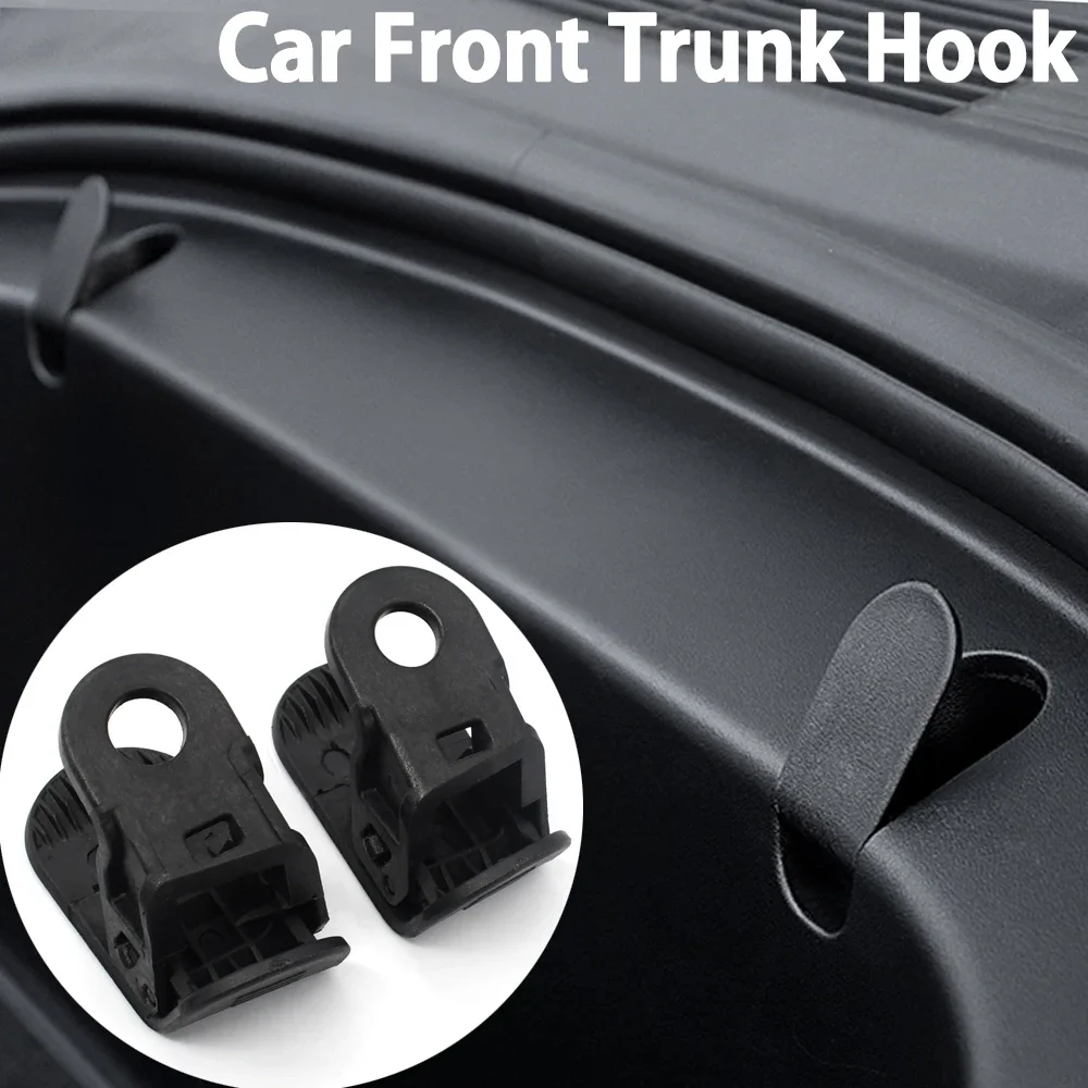 

Pop 2PCS Front Trunk Bag Hooks For 2020 Tesla Model 3 Frunk Hooks Clip Bolt Covers Grocery Bag Cargo Hook Cover Auto Accessories