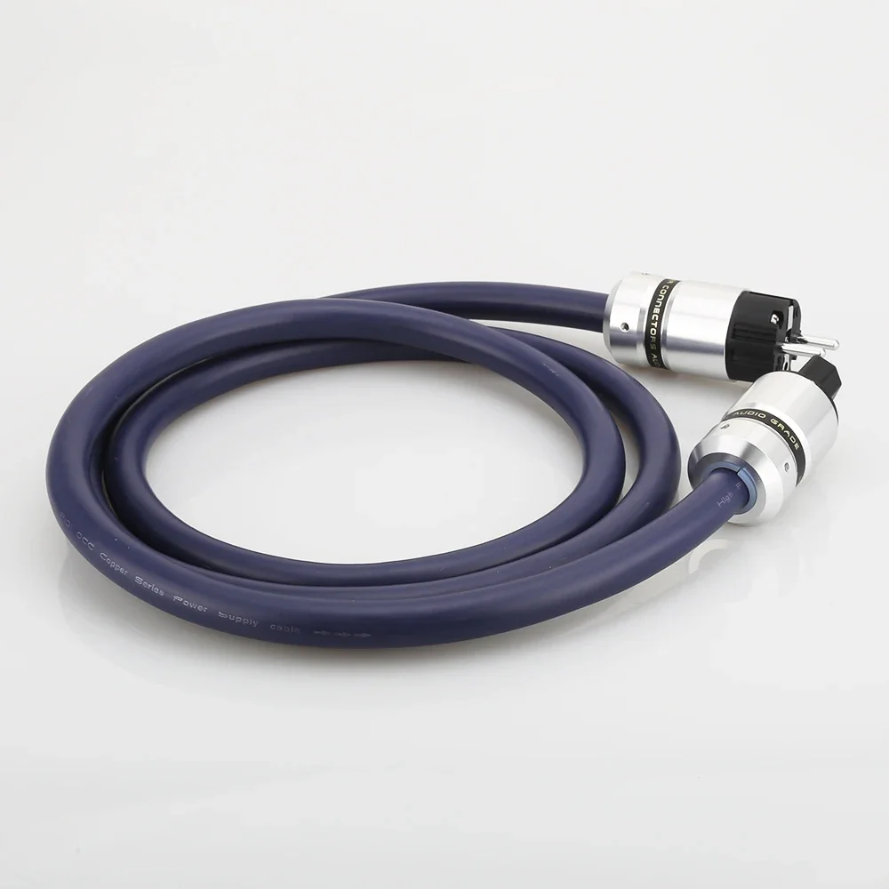 Высококачественная производительность Кабель питания Schuko EUR Шнур питания Hi-Fi Шнур питания Schuko Для CD DVD Ламповый усилитель Предварительный усилитель Домашний кинотеатр