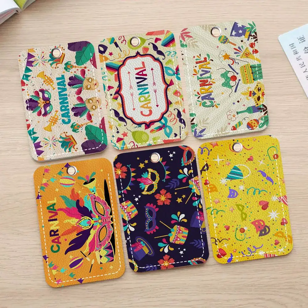 

Popular Festival Carnival Retro 1pc INS Creative Cartoon Student Campus Card Holder For Meal Card, Bus Card, Work Card, Etc