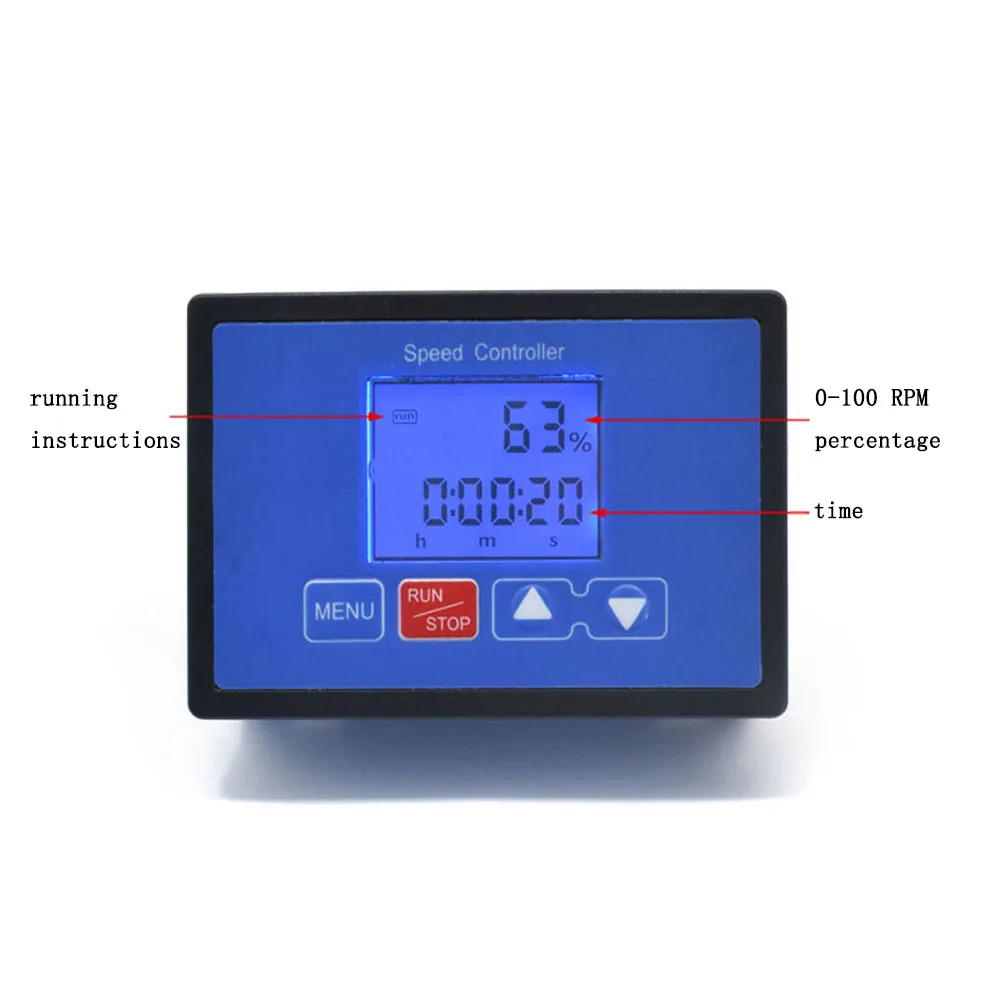 

DC 6.5V-55V PWM Speed Controller 30A LCD Digital Display 0~100% Tachometer Adjustable Wireless Remote Control DC Motor Governor