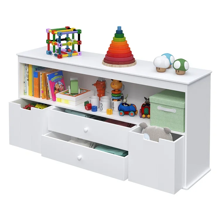 

Toy Storage Organizer Mit 2 Schubladen, Holz Spielzeug Organizer Bins, Kinder Bücherregal Zum Lesen, Aufbewahren, Spielen Von Sp