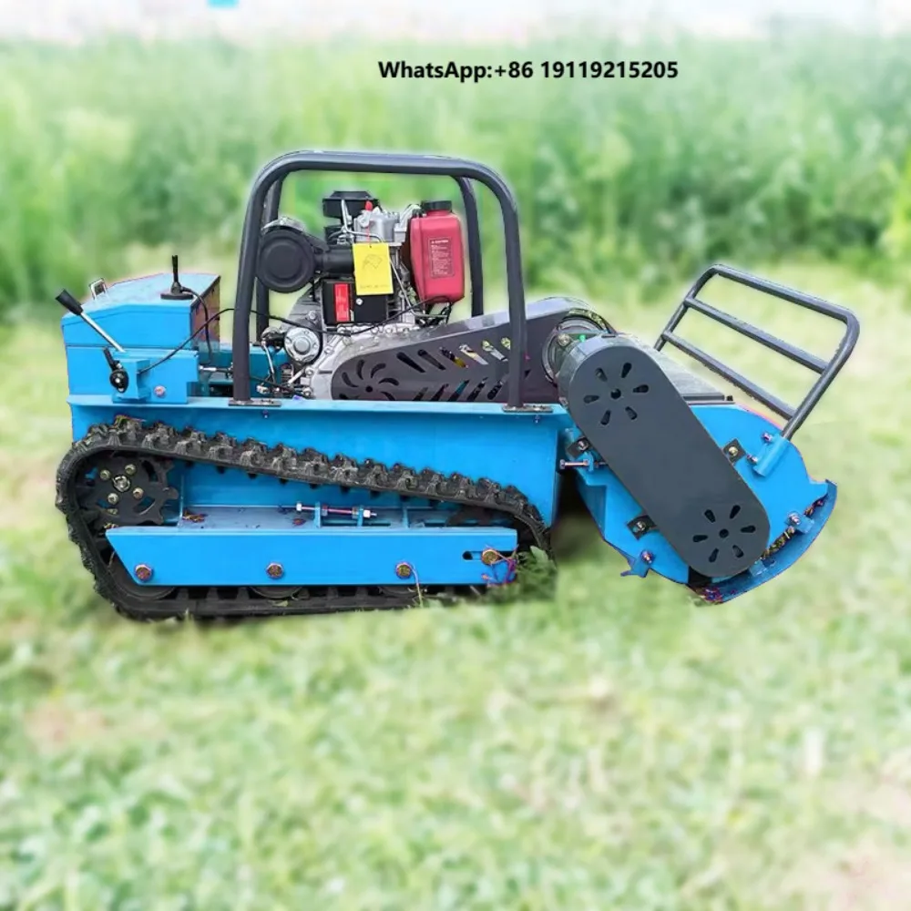 New Products Flail Mulcher Remote Control Lawn Mower