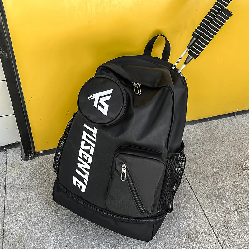 

Sports Backpack Badminton Racket Tennis Racket Bag with Shoes Pack Outdoor Camping Hiking Climbing Rucksack Weekend Schoolbag