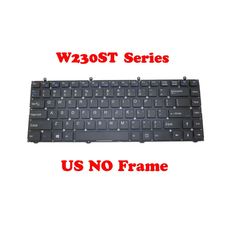 Keyboard Untuk CLEVO W230ST MP-12R73U4-430 6-80-W5471-010-1 MP-12R73US-430 4306 6-80-W5470-010-1 6-80-W84A1-010-1 Bahasa Inggris AS