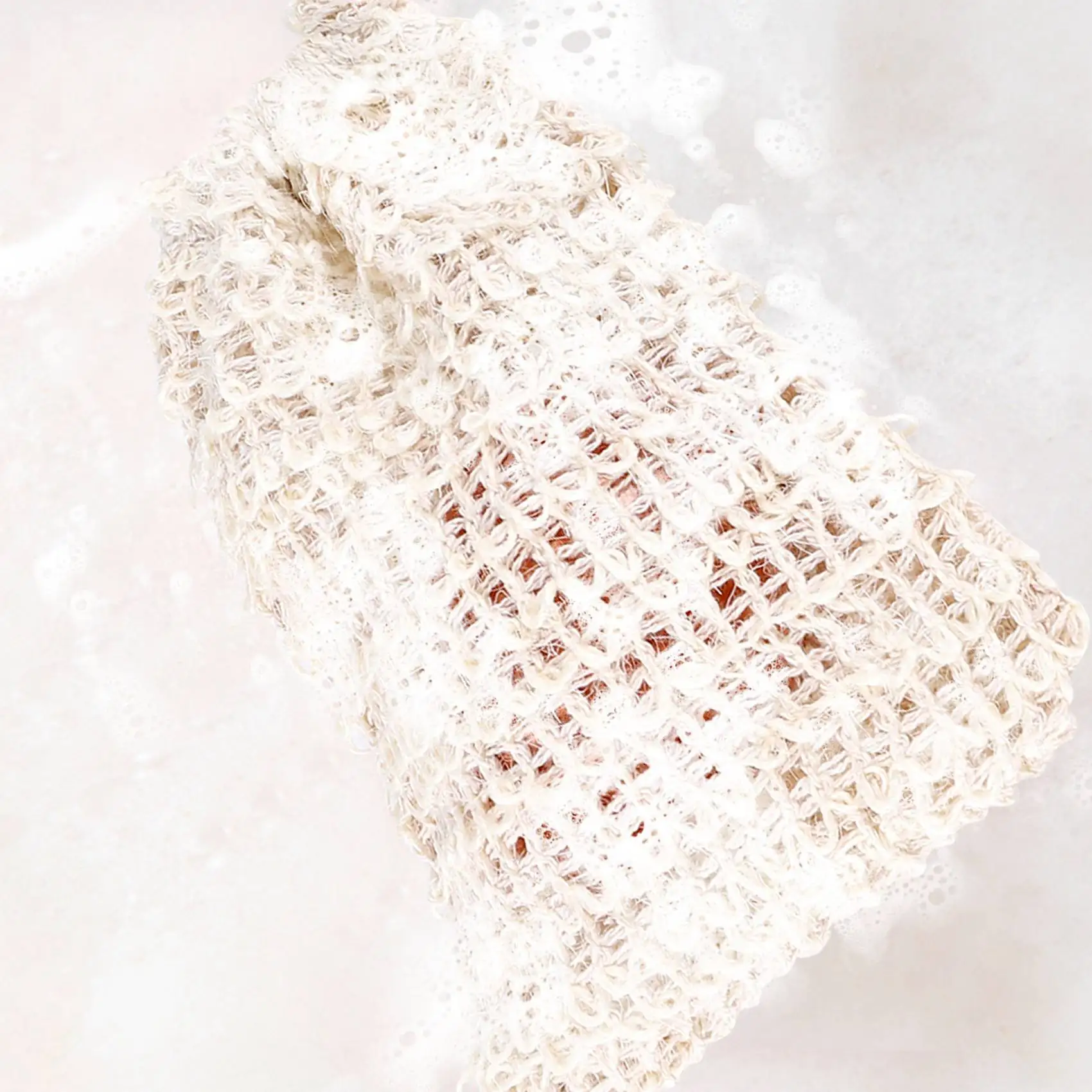 F-3C 20 Pack Soap Exfoliating Bag,Soap Saver Made Sisal Mesh Soap Bag Bar Soap Bag With Drawstring For Bath & Shower Use