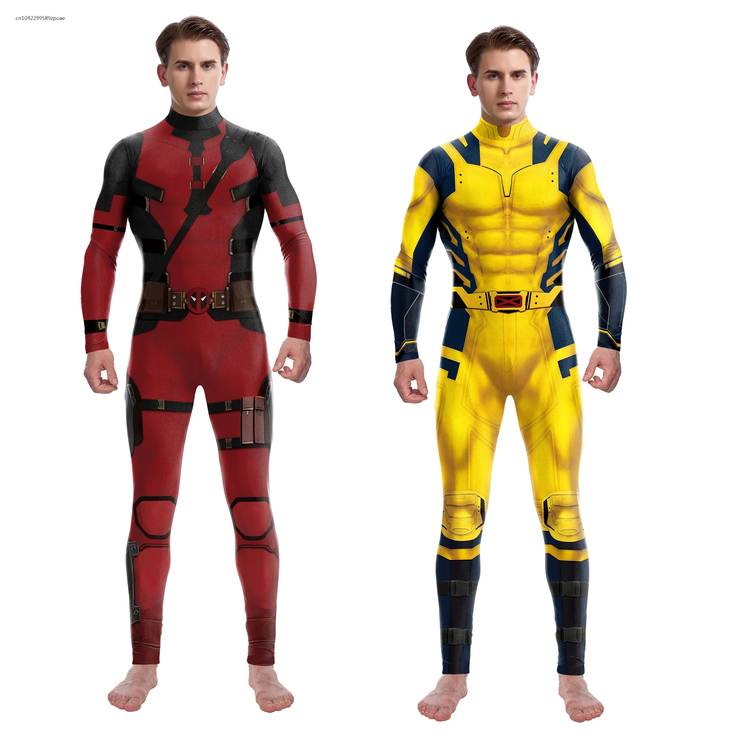 Costumes de cosplay de film de héros souriants pour hommes, tenue d'Halloween, combinaison de performance, olympiques de batterie de paupières Zentai, tenue de rave, fête, média