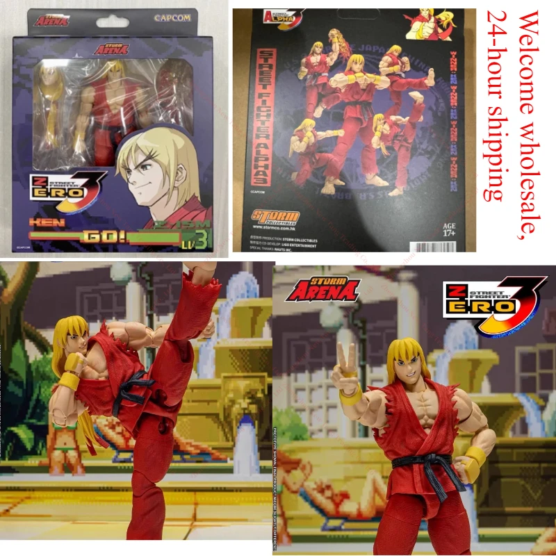 

In Stock Original Storm Toy SFSA01 Arena 3 1/12 Arena Street Fighter Ken Anime Action Figure Collection Model Toys Gifts